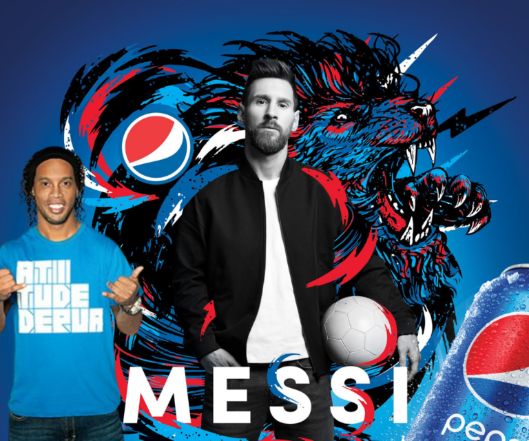 Pepsi commercial messi and ronaldinho